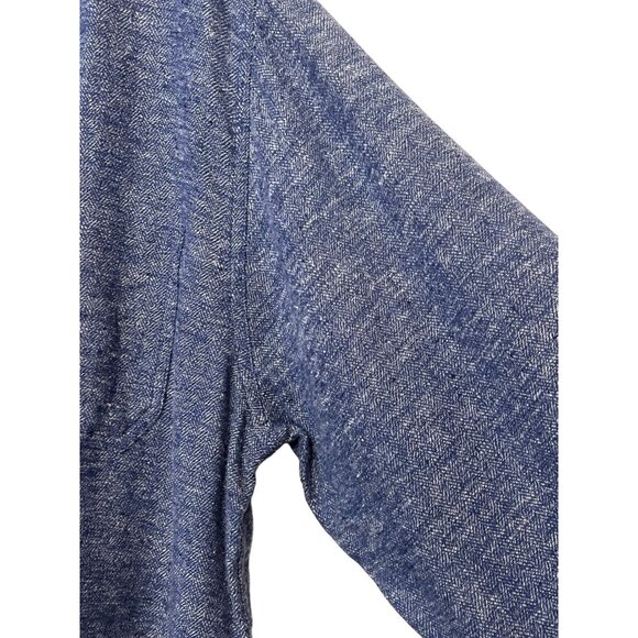 RSQ Mens Blue Long Sleeve Button-Down Shirt XXL 100% Cotton office casual comfy - Picture 6 of 16